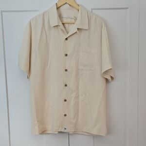 Tommy Bahama Beige Casual Button Down Shirt